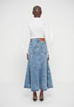 Юбка A.W.A.K.E. MODE FLARED SKIRT, Indigo Acid Wash/Bleached Denim - фото 3