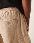 Льняные шорты-карго GANT бежевого цвета - фото 5