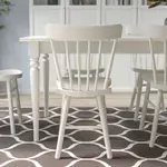 Деревянный стул белый NORRARYD IKEA - фото 6