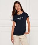 Футболка детская Pepe Jeans London с надписью, синий - фото