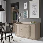 Сервант HAUGA IKEA, 140x84 см, бежевый - фото 5