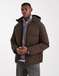 Куртка-пуховик Jack & Jones с капюшоном коричневого цвета - фото