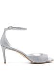 Босоножки Nudistia 85 Stuart Weitzman, серебристый - фото