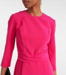 Платье миди из крепа Carolina Herrera, розовый - фото 4