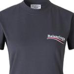 Футболка женская Balenciaga, темно-серый - фото 6