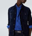 Хлопковая рубашка Tom Ford, синий - фото 5