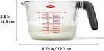 Мерный стакан OXO Good Grips, стеклянный, без крышки Объем 1 л, цвет transparent - фото 4