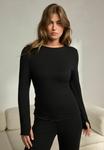Топ Next Long sleeved top, Black - фото 2