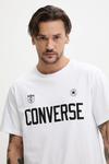 Хлопковая футболка Converse, белый - фото 4