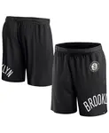 Мужские черные шорты Brooklyn Nets Free Throw Mesh Fanatics - фото