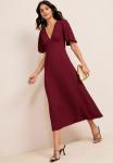 Платье Friends Like These REGULAR FIT V-NECK MIDI , Burgundy Red/Bordeaux - фото 2
