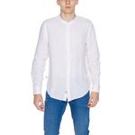 Разноцветная льняная рубашка Blauer - фото