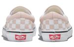 Кроссовки classic slip-on checkerboard 'pink' Vans, белый - фото 3