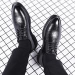 Мужские туфли Black King Jinmai, черные без подкладки 19088-CATHW - фото 4