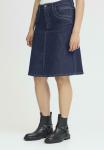 Юбка PULZ A-line skirt, Un Washed Denim/Dark-Blue Denim - фото 8