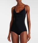 Драпированный купальник Magda Butrym, черный - фото 2