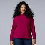 Уютная туника plus size Simply Vera Vera Wang, Madison Berry - фото