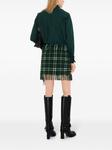 Клетчатая мини-юбка Burberry, зеленый - фото 3