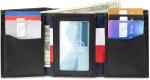 Мужской кошелек Tommy Hilfiger Trifold, Black Emboss Stripe - фото 6