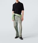 Хлопковая пике-поло Auralee, Dark Navy - фото 2