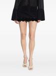 Блестящая мини-юбка Oséree, черный - фото 2