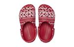 Кроссовки classic holiday sweater clogs 'red white' Crocs, красный - фото 3