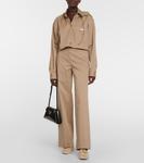 Сан-Тропе замшевые лоферы Prada, Ecru' - фото 2