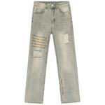 Джинсы унисекс Xinyinsu, желтый - фото