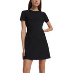 Женское черное платье с коротким рукавом THEORY, черный - фото 4