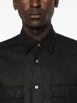 Xacus рубашка из натуральной шерсти, черный - фото 5