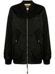 Бомбер с вышитым логотипом Dsquared2, черный - фото