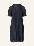 Плиссированное платье Comma, синий - фото