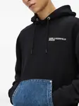 Худи с карманом из денима Karl Lagerfeld Jeans, черный - фото 5