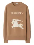 Свитер с логотипом BURBERRY, нейтральный - фото