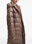 Стеганое пальто с капюшоном Mmc Studio, коричневый - фото