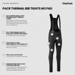 Тайтсы GripGrab Pacr Thermal No Pad bib, черный - фото 6