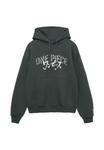 Худи PULL&BEAR Hoodie, Dark Grey - фото 5