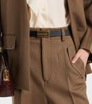 Кожаный ремень Frame Victoria Beckham, черный - фото 2