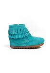 Minnetonka Ботинки 'Double fringe' в цвете Turquoise - фото 2