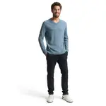 Свитер Tom Tailor 1039811 Basic Knit v neck, синий - фото 6