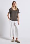 Футболка Street One Basic T-shirt, Braun/Mottled Brown - фото 2