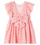 Платье из хлопка с принтом Ava и бантом Konges Sløjd, Lacy Pink - фото 3