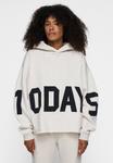 Худи 10DAYS THE STATEMENT LOGO , Soft White Melee/Off-White - фото