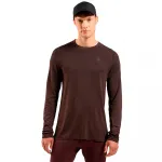 Футболка Odlo Crew Essential Seamless long sleeve, коричневый - фото