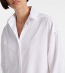 Хлопковое платье-рубашка Loewe, белый - фото 4