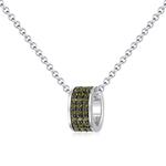 Apm Monaco 925 Sterling Silver ожерелье унисекс khaki - фото