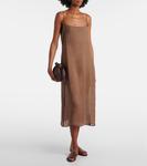 Платье миди Niko из рами Leset, Choco - фото 2