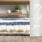 Современный ковёр Ashton с абстрактным рисунком и кисточками Nuloom, 244x336 см - фото 3