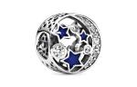 Pandora 925 Sterling Silver Bead Ornament Women's Blue - фото 4