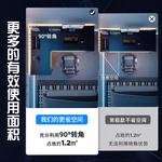 Угловой компьютерный стол Jieke 120x100 см, L-образный, правая сторона, черный карбон - фото 4